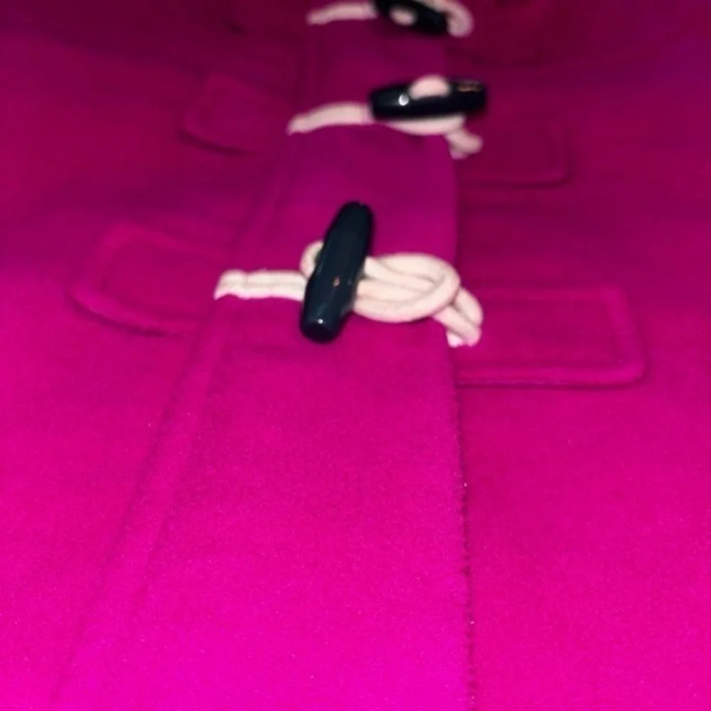 Old Navy Girls Magenta Pink Fleece Toggle Hooded Coat Jacket‎ Size Large (C10)